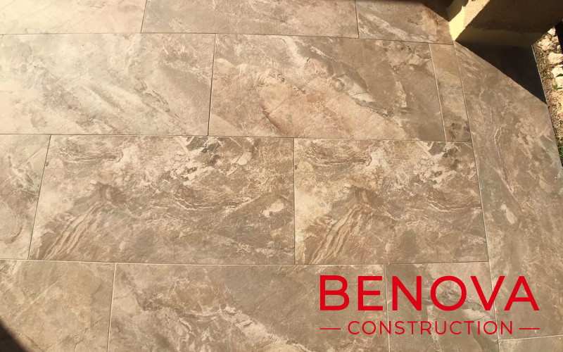 Revestimiento, alicatado e impermeabilización de una terraza en Jávea.